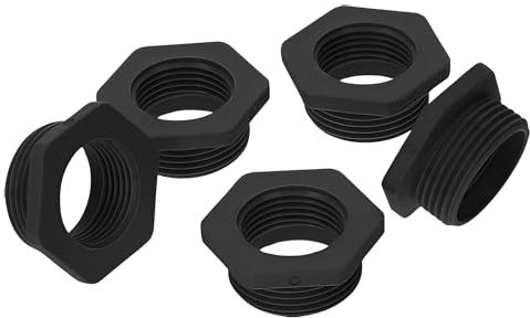 Kalitec G6252010 Riduzione M25/M20 Plastica Nero I Riduttore Passacavo esagonale I M20 Filettatura interna I M25 Filettatura esterna I IP68