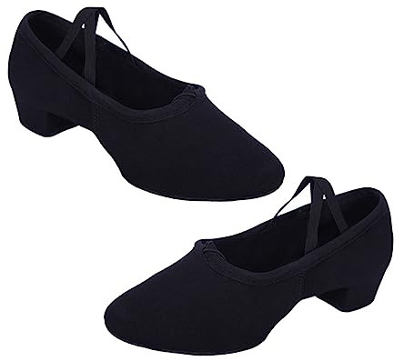 COLLBATH Scarpe da Ballo da Donna Stile Balletto Basso per Yoga Scarpe da Ballo da Balletto Suola Morbida Comode per Ballerini Nero 41