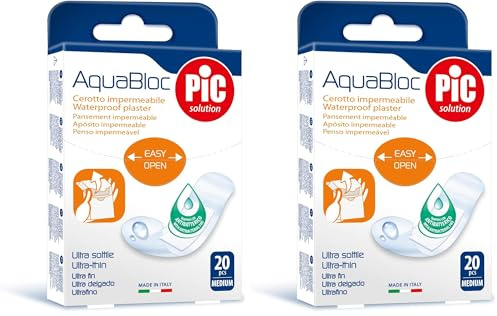 Pic Solution Cerotto Antibatterico Aquabloc 19X72 20P, 20 unità (Confezione da 2)