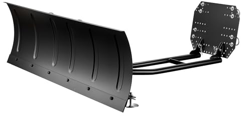 Wiltec Quitanieves 150 x 40 cm, Cuchilla Universal para Nieve, Sistema quitanieves para ATV y Tractor, Pala quitanieves con Ajuste direccional, Pala Quita Nieves para Limpieza de Nieve