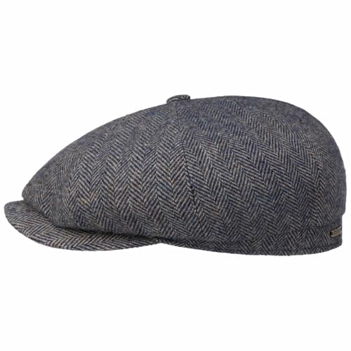 Stetson Hatteras Classic Gorra Newsboy Espiga Multicolor sostenible Hombre Otono Invierno