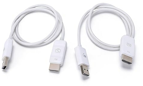 Goshyda Trådlös HDMI-sändare och Mottagare, 1080P Video Audio Sync | Trådlös HDMI-adapter Laptop Projektor Konferens, 50M Long Range Screen Mirroring Extender för Wins OS X Linux