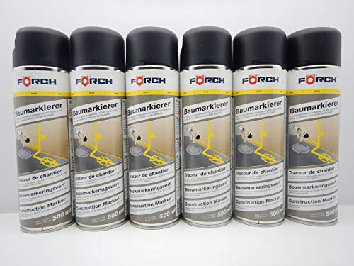 MARKIERUNGSFARBE MARKIERUNG FARBE SPRAY GELB L297 ÜBERKOPFVENTIL 500ML (6)