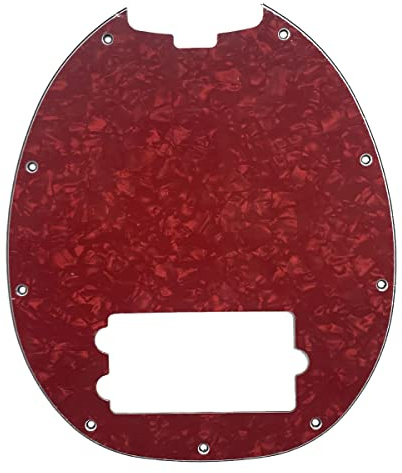 Dopro Bass Pickguard Fit for Musicman Classic 4 String StingRay Bass Models Red Pearl
