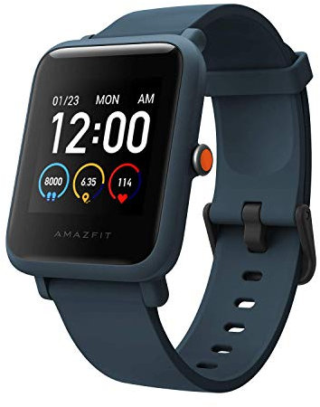 Amazfit Bip S Lite Smartwatch Ftiness Reloj Inteligente Pantalla Transflectiva Siempre Encendida Duración de la batería 30 días Monitoreo del sueño Y Frecuencia Cardíaca para mujer y hombre