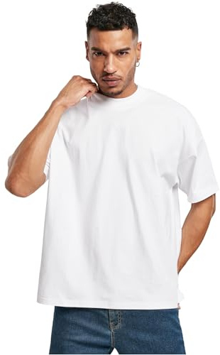 Urban Classics Oversized Mock Neck Tee T-Shirt, Bianco, XL Uomo