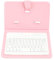 Bluetooth Wireless Keyboard PU Leather Stand Case for 4.5-6.8 inch Android/IOS/Windows All Other Smartphone Folding Folio UK Layout Cover,2-in-1 Bluetooth Wireless Keyboard & Leather Cover (Pink)