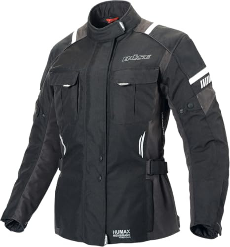 Büse Breno Pro Damen Motorrad Textiljacke, schwarz/anthrazit, 44
