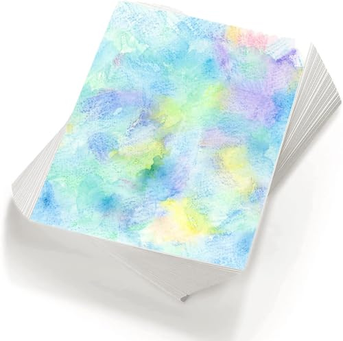 120 Sheets Watercolor Paper 300gsm A4 Paper Pad Cold Press Paper Pack for Watercolorist Students Beginning Artists (21 x 30 cm/ 8.3 x 11.7 Inch)