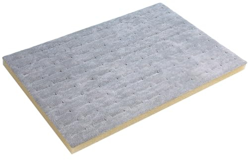 TEMOOUES Bandeja de almacenamiento para anillos de espuma, 100 ranuras, organizador para vender anillos, insertos