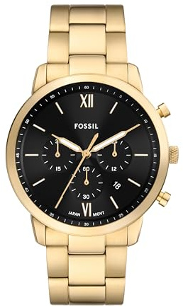 Fossil Men's Watch, Neutra Chronograph Gold-Tone Stainless Steel Watch for Men