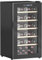 HOMCOM Cantinetta Vino Refrigerata 41 Bottiglie 91L Cantina Vino Silenziosa Temperatura Regolabile 5-20℃ Frigo Vino Bar con Vetro Anti UV, Ripiani, Compressore, Display Touch, Luci LED, Classe G, Nera