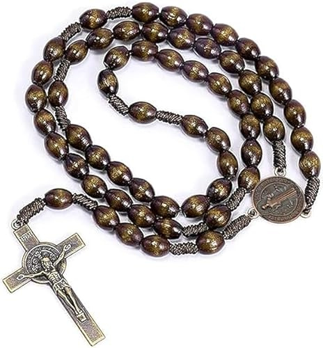 Elegant Rosary Beads for Catholic Men - Smooth & Durable Bead, Classic Design with Strong Chain, Perfect for Meditation and Daily Wear, Men’s Rosary Necklace