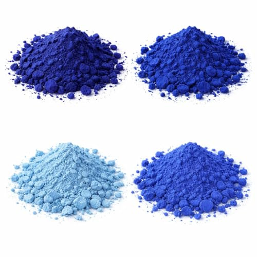 Starter Pack Pigmenti - Lotto di colori blu - per ceramica, ceramica, porcellana - Una collezione economica (40 g)