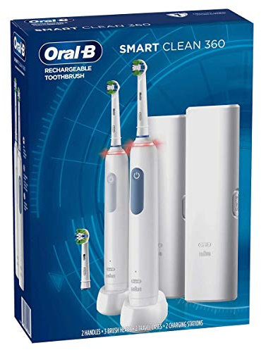 Oral-B Smart Clean 360 Rechargeable Electric Toothbrush, 2-pack