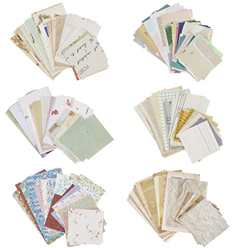 360 fogli di forniture per diario vintage, materiale per scrapbooking, carta di cancelleria, carta decorativa estetica, disegno, diario di viaggio