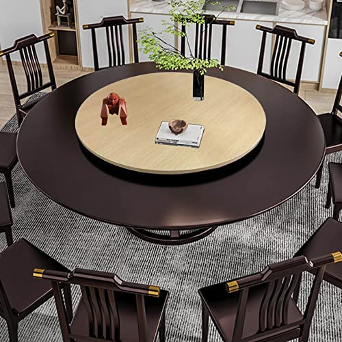 Lazy Susan Bandeja De Servicio, Plato Giratorio Redondo Para Mesa De Comedor, Tabla Rotativa De Madera, Bandeja De Placa Giratoria, Pantalla De Cocina Bandeja Giratoria ( Color : B , Size : 60cm-24in