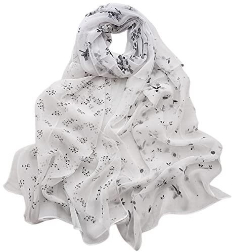 FAIRYGATE Seidentuch Haare Schals und Tücher Hochwertiger Schal für Damen Halstuch Loop weicher Schlauchschal für Frühjahr Sommer Herbst Winter A5323