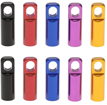 SING F LTD 10PCS Presta Valve Caps with Valve Core Removing Function for Mountain Bike Road Bike Aluminum Alloy Tire French Style Valve Cap Dust Cover 2PCS Each Colour