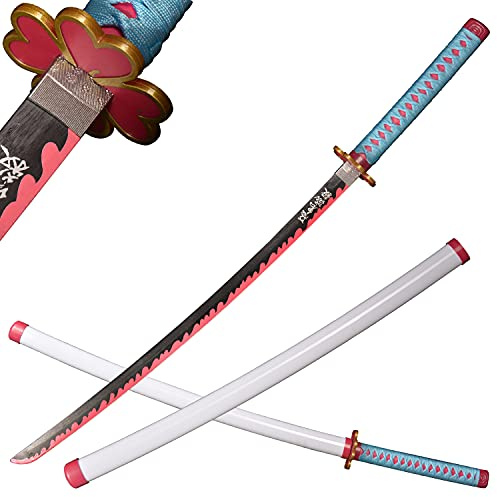 ACTASITEMS Japanese Anime Cosplay Prop Katana Wooden Sword - 104cm, Katana -Kanroji Mitsuri