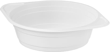 Nipter Suppenteller Plastik, Suppenterrinen 500 ml, rund, Polypropylen, Suppenschalen Wiederverwendbar, 1000 Stück
