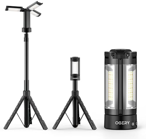 OGERY Rechargeable 10000mAh Camping Light with Stand