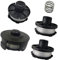 Jodriva Strimmer Spool Line, for Maki-ta 196146-9 195858-1, 1.6mm Trimmer Spool Line, for Maki-ta Akkusense 18V DUR1817 DUR181RF DUR181 Grass Trimmer (6 spools+2 caps) Strimmer Spool Replacement(BLACK