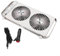 Eawfgtuw Ventilador de ventana doble, ventilador de ventana de techo de RV, ventilador doble, escape, 4 ajustes de velocidad, longitud ajustable de 37,5 a 58,9 cm para autocaravana (blanco)