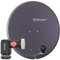 DUR-line MDA 80 Anthrazit - Digiatale 4 Teilnehmer Satellitenschüssel Komplett-Anlage mit +Ultra Quad - LNB [Camping, Astra 19,2°, DVB-S/S2, Full HD, 4K, 3D]