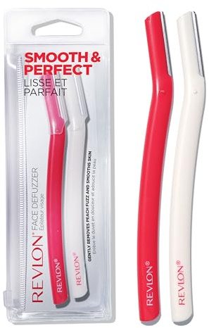 Revlon Face Defuzzers Hair Removal Tool, Multipurpose Facial Razor (Pack of 2)