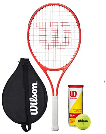 Wilson Federer 25 Junior Tennis Racket & 3 Tennis Balls