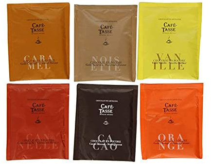 Café Tasse Trinkschokolade Päckchen, 6 x 20 Gramm