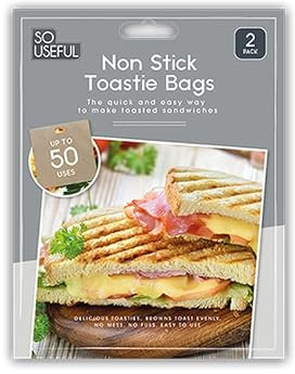 S0 Useful Non-Sticky Toastie Bags 2PK - 50 Uses