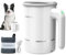 DOGNESS Automatischer Pfotenreiniger für großer Hunde, Hundepfoten Reiniger mit Silikon, TypC, USB-Schnellladung, 360° Rundum Hunde Pfotenreiniger zur Massage und Pflege schmutziger Krallen (Weiß)
