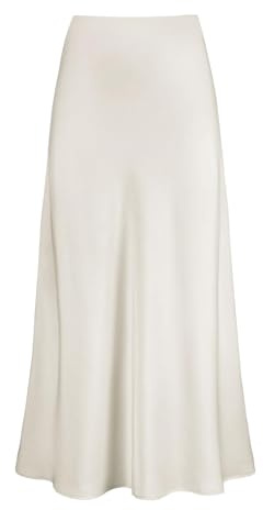 Jupe Satin Femme Taille Haute- Jupe Mi Longue Décontractée Et Élégants Slim Sexy De Soirée Cocktail Longue Plissée Couleur Unie Fluide Léger Comfortable Tempérament Tendance pour Le Banquet