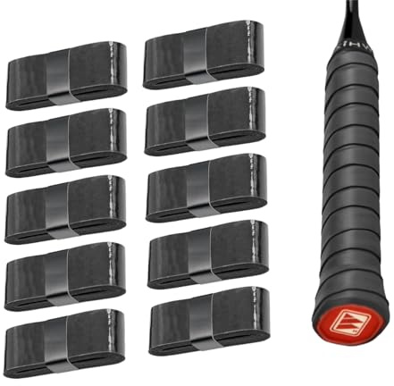 10 Cintas de Agarre para Raqueta de Tenis, precortadas, Antideslizantes, superabsorbentes, Cinta de Agarre para Raqueta de Tenis, Cinta de Acabado para Tenis, Pickleball