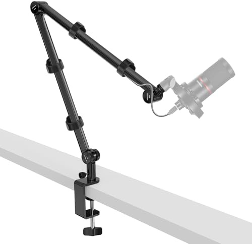 NEEWER BASICS Braccio Microfono, 31 Supporto Mic da Tavolo Flessibile, Compatibile con Blue Yeti FIFINE AM8 K669B HyperX QuadCast S SoloCast AT2020 Shure SM7B MV7 per Gaming Streaming Riprese, MS050