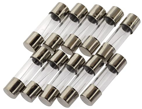 SeKi Fusibles finos 0,16 A (160 mA), 5 x 20 mm, 10 unidades de fusibles de vidrio 250 V