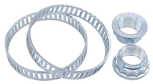 HouYeen 2 Set Rear ABS Ring and Drive Shaft Hub Nut for B-MW 1 3 5 Z4 Series E34 E36 E46 E81 E82 E85 E86 E87 E88 E90 E91 E92 F30 F31