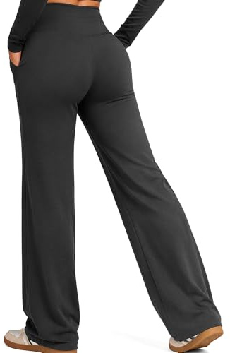 Yogaration Pantaloni Yoga Donna Larghi Vita Alta