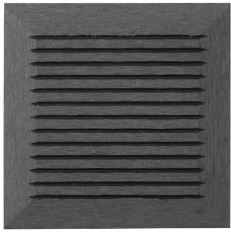 HORI® WPC Pfostenkappe 12 × 12 cm braun – Schutzkappe, Abdeckung, abschluss, für Sichtschutzzaun Pfosten, wetterfest, splitterfrei, Steckmontage Farbe Anthrazit