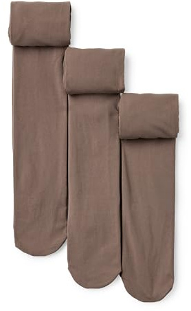 Amazon Essentials Girls' Ballet Dance Transition Tights, Pack of 3