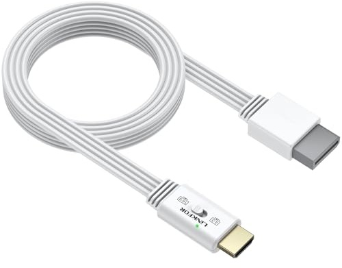LiNKFOR Adaptateur Wii vers HDMI 1080P avec Switch 4:3/16:9 Câble Intégré 1.5m Plug and Play Compatible Wii et Wii U