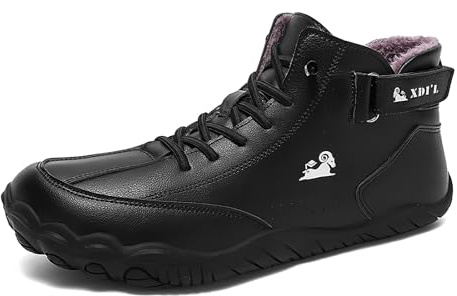 AONETIGER Scarpe Barefoot Invernali Uomo Donna Impermeabili Stivali Neve Caldo Scarponcini Antiscivolo Scarpe a Piedi Nudi da Trekking (99 Nero,39EU)