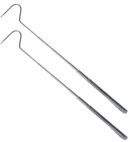 SEWACC Gancho Herramienta Acero Serpientes de Extensible Inoxidable en 71cm Retráctil para Capturar Reptiles Actividades al Aire Libre