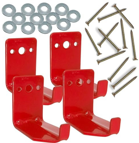 4 Stück Feuerlöscher Halterung, Wandhaken, Feuerlöscher Halterung bis zu 40 kg Löscher geeignet für große und kleine Feuerlöscher Halter für trockene chemische und Wasserlöscher