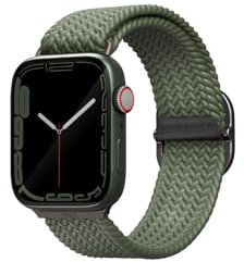 Uniq Aspen Bracelet Tresse Apple Watch 44 42MM VERT Cypres