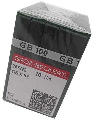 Ago GROZ-BECKERT - 100 aghi Groz Beckert DBXK5 per macchina da cucire da ricamo Industriale compatibili con Tajima Barudan SWF(taglia 80/12)