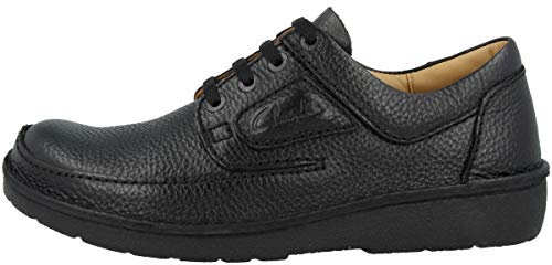 Clarks Herren NATURE II Oxford-Schuh Derby, Schwarz, 41 EU