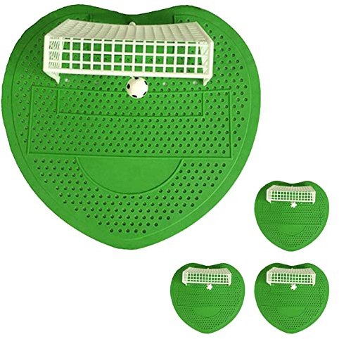 Colino per orinatoio, design cancello da calcio, inserti, protezione, inserto pissoir, colino, 4 pezzi, deodorante per orinatoio per pediluvio, bar, sala da pranzo